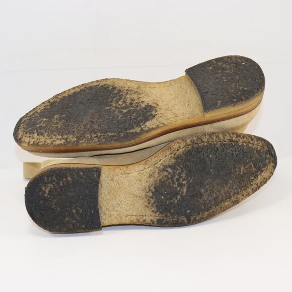 Marc Wenn Suede Chelsea Boots Beige Tan Crepe Sole EU 42 US 9 - Picture 6 of 8